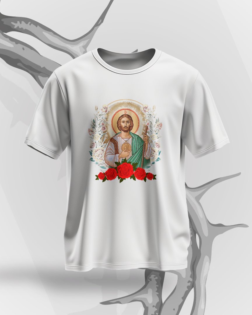 Pack 21 Diseños San Judas Tadeo PNG para Playeras. Plantillas Religiosas para DTF/Sublimación.