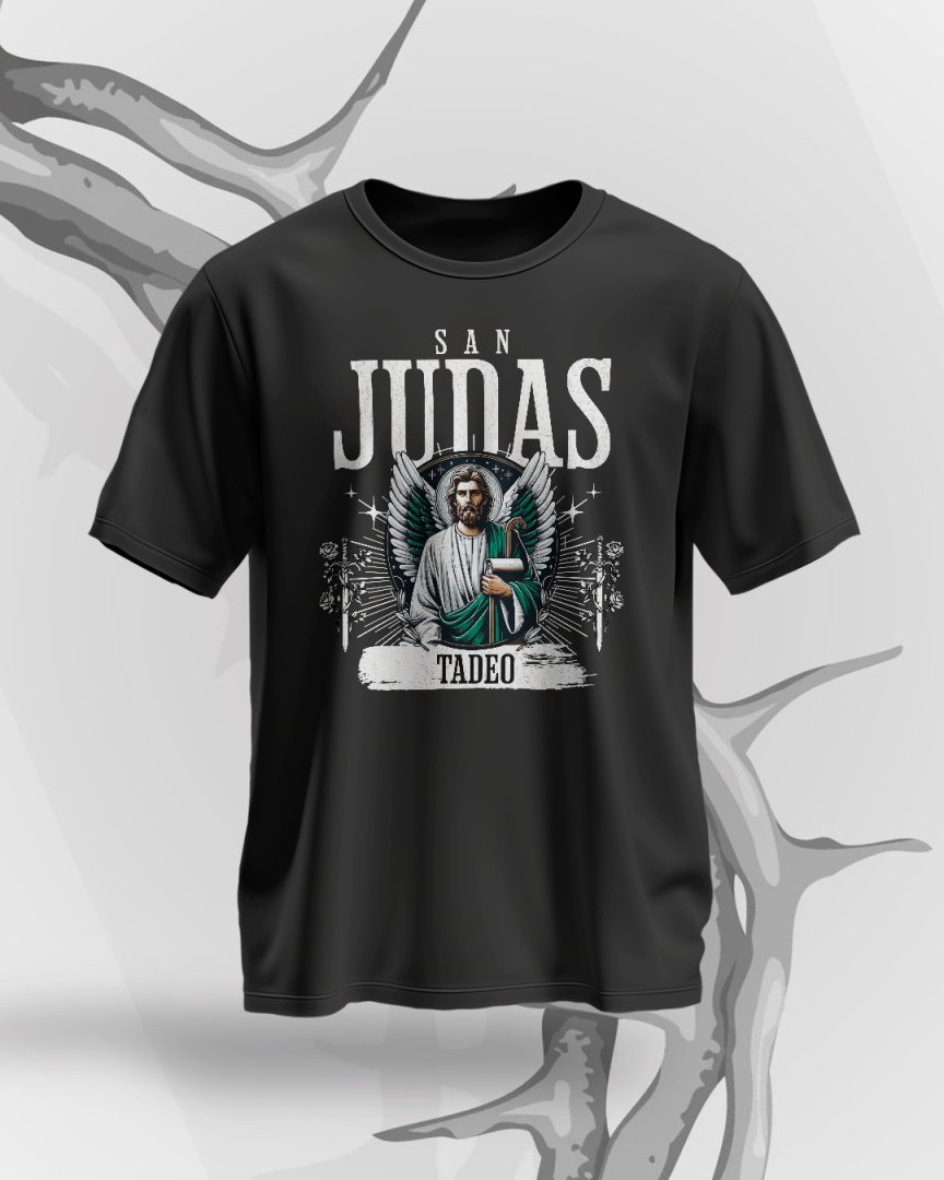 Pack 21 Diseños San Judas Tadeo PNG para Playeras. Plantillas Religiosas para DTF/Sublimación.