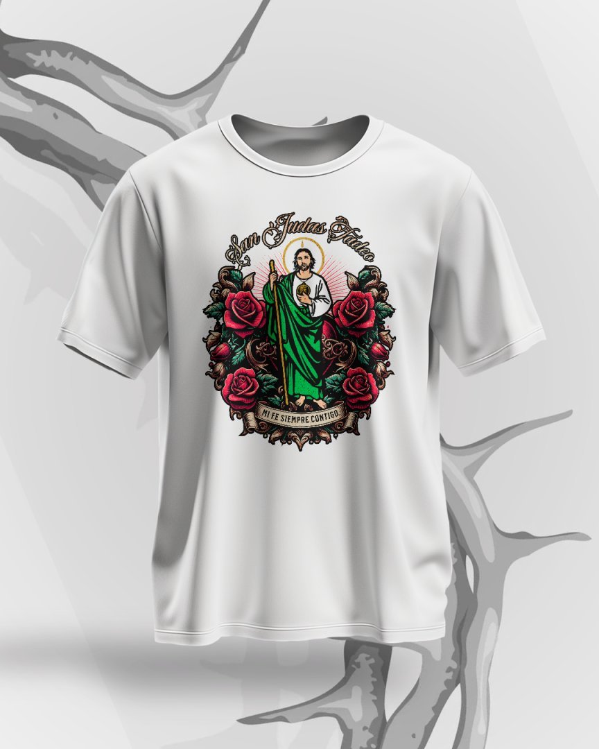 Pack 21 Diseños San Judas Tadeo PNG para Playeras. Plantillas Religiosas para DTF/Sublimación.