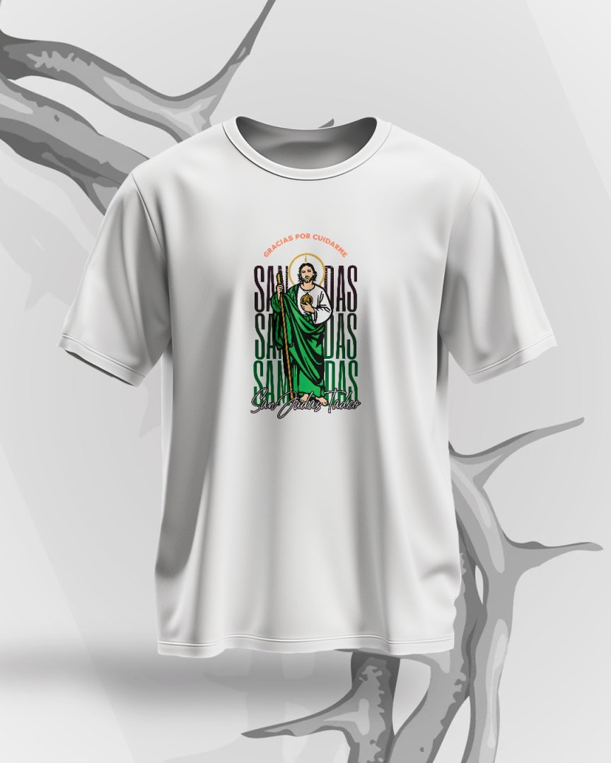 Pack 21 Diseños San Judas Tadeo PNG para Playeras. Plantillas Religiosas para DTF/Sublimación.