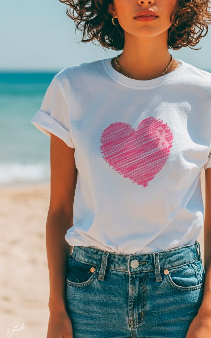 Pack 7 Diseños Mes Rosa Lazo PNG/PDF Vector. Plantillas Cáncer de Mama para Playeras y Sublimación.