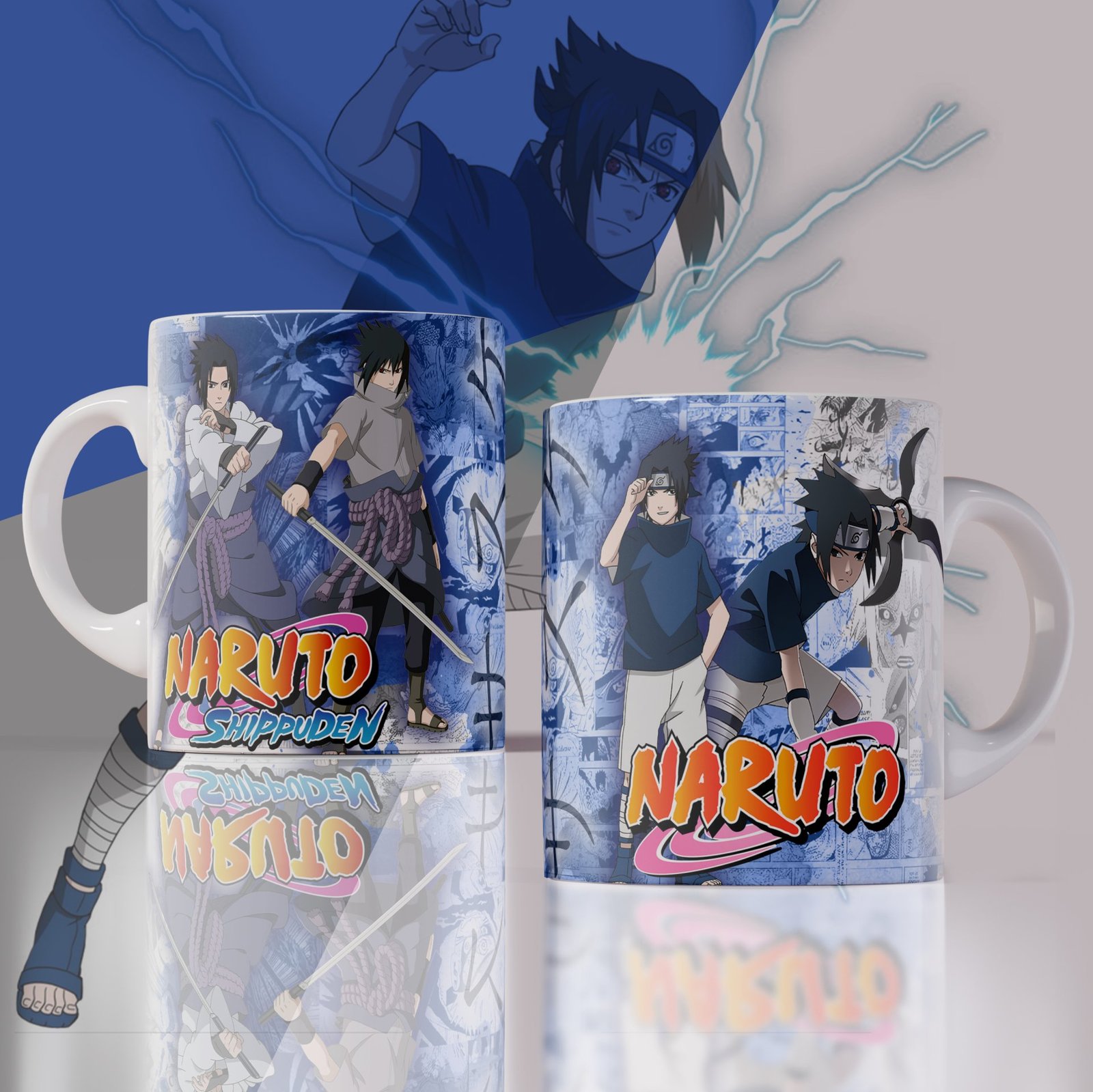 Pack 12 Plantillas Tazas Naruto 11oz JPG/PSD. Diseños Sublimación Akatsuki y Sakura. Regalo Anime.
