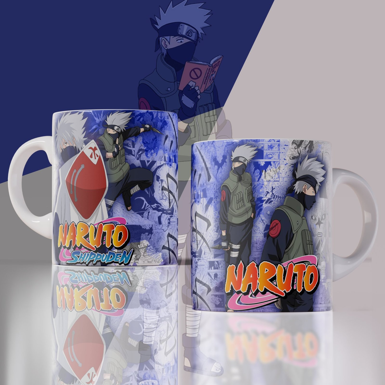 Pack 12 Plantillas Tazas Naruto 11oz JPG/PSD. Diseños Sublimación Akatsuki y Sakura. Regalo Anime.