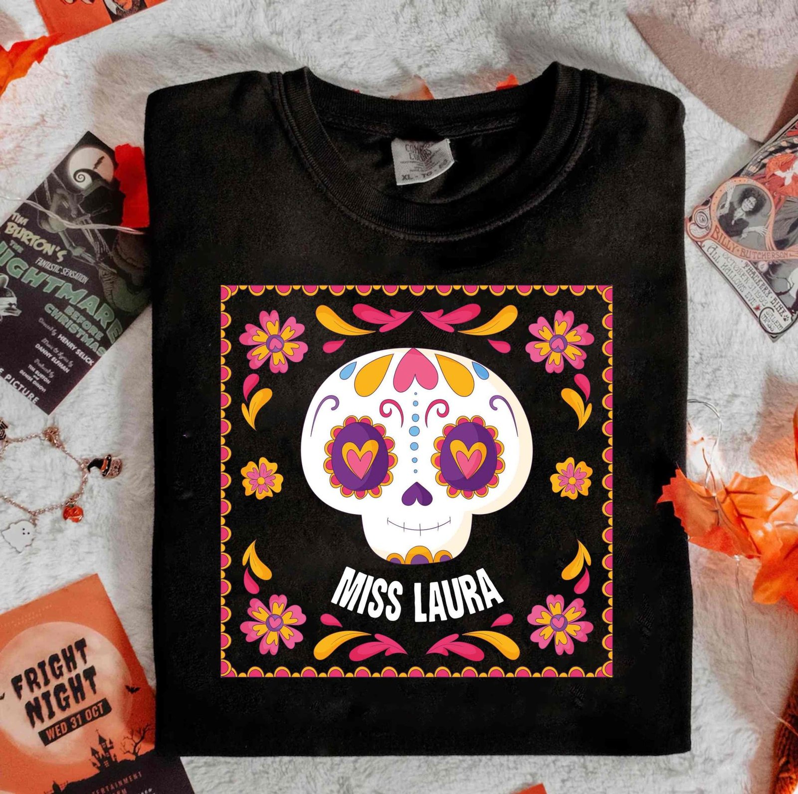 20 Diseños Día de Muertos PNG Sublimacion playeras