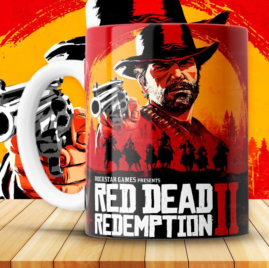 RED DEAD REDEMPTION TAZAS plantillas Sublimar