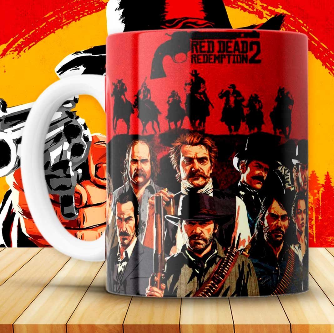 RED DEAD REDEMPTION TAZAS plantillas Sublimar