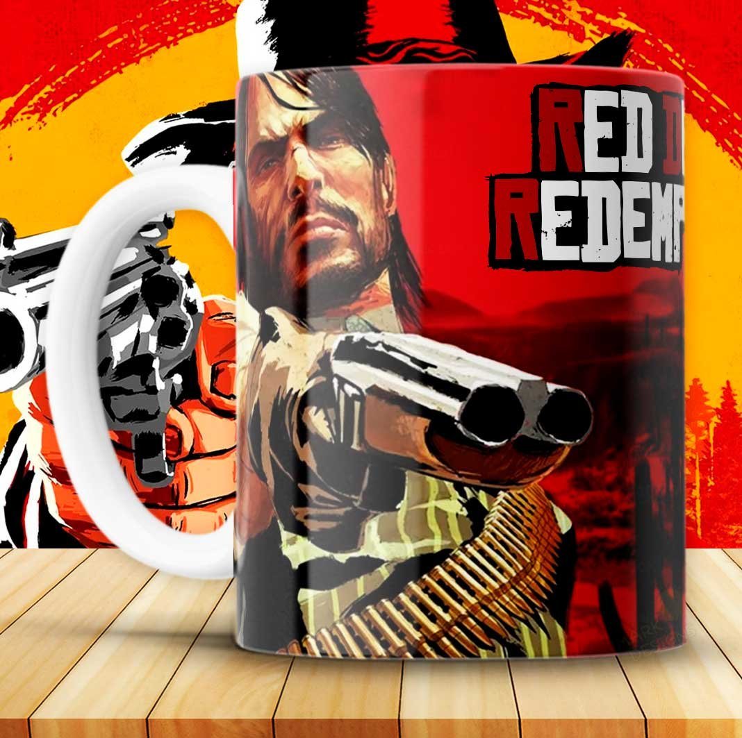 RED DEAD REDEMPTION TAZAS plantillas Sublimar