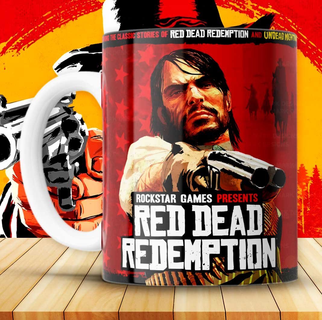 RED DEAD REDEMPTION TAZAS plantillas Sublimar