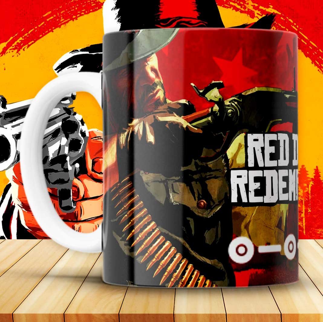 RED DEAD REDEMPTION TAZAS plantillas Sublimar